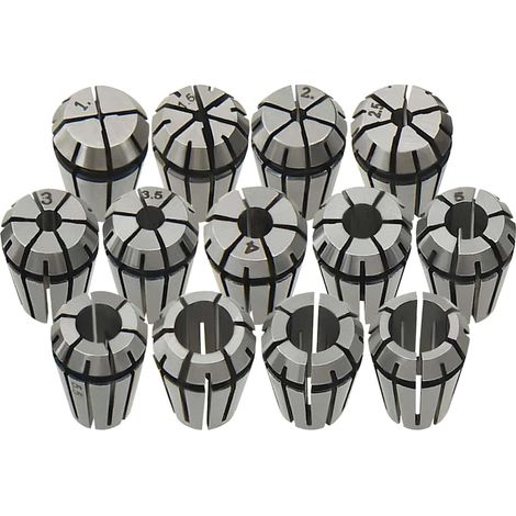 vidaXL Boquilla de sujeción ER11 13 pzas Set herramientas de torneado (1/4)