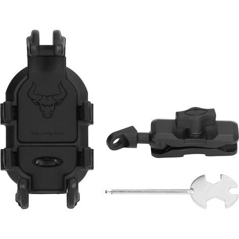Support téléphone moto universel amortissant rotatif 360° pour guidon (1/5)