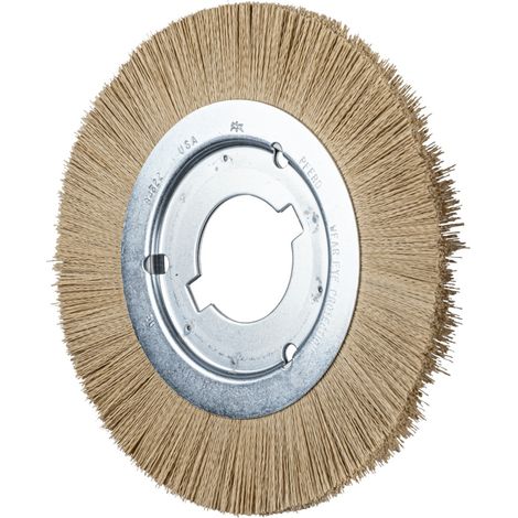 PFERD TOOLS Rundbürste schmal ungezopft RBU Ø 200x12x50,8 mm Bohrung DIAMANT-Filament-Ø 0,35 mm Korn 600 (1/4)