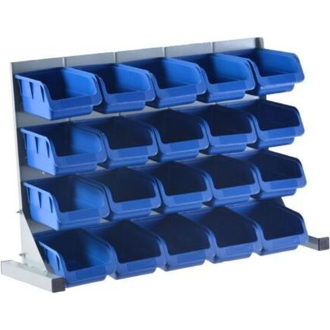 Bacs de rangement en plastique empilables pour entrepôt industriel et garage pour le stockage de pièces d'outils-20 (1/3)
