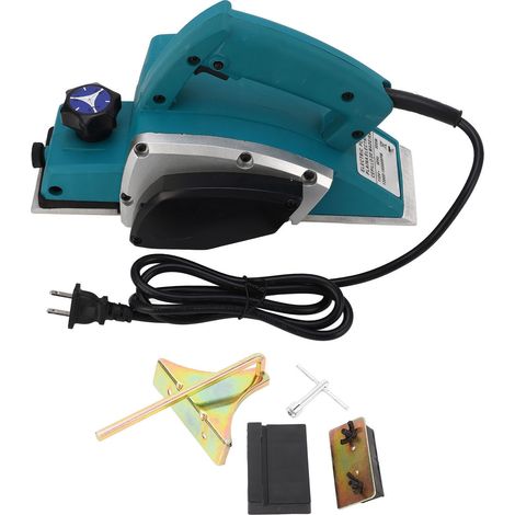 Raboteuse électrique à bois 110V US, profondeur de coupe réglable, rabotage précis et lisse, pour chanfreinage et rainurage. (1/5)