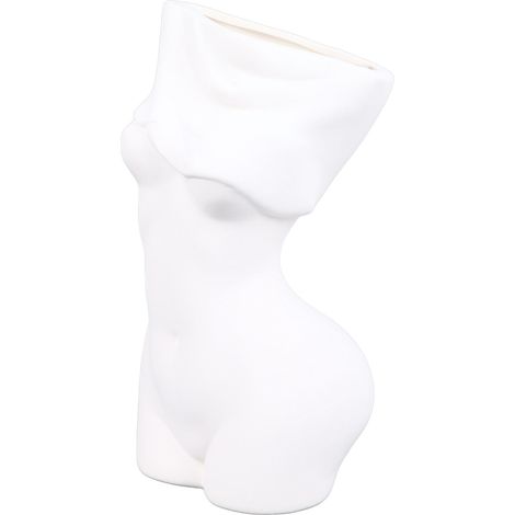 Feminine Keramikvase, moderne Dekoration mit eleganten Kurven für Schlafzimmer, Wohnzimmer, Badezimmer, Büro und Tisch (1/5)
