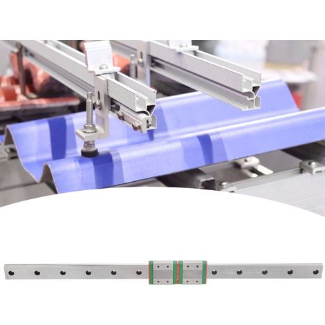 Rail de guidage linéaire MGW12C-500-2R avec curseur miniature élargi (1/5)
