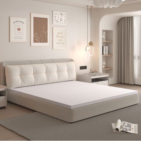 CHICFURN Materasso H3 180x200 cm in schiuma bianca, fodera lavabile, comfort fermo (1/5)
