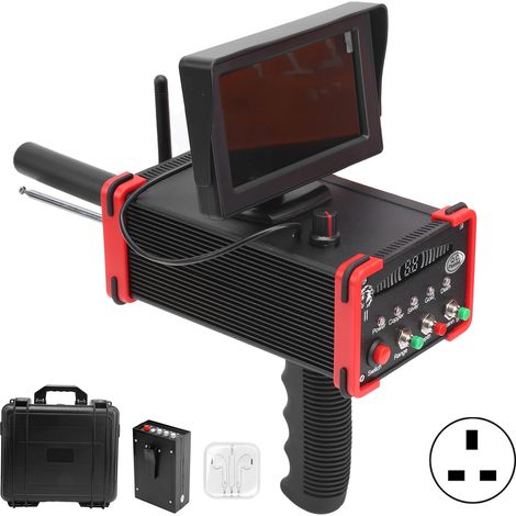 Détecteur de métaux souterrain portable, recherche d'or avec télécommande, positionnement précis, 100-240V, prise UK (1/5)