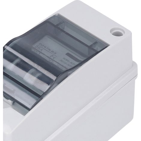 Disjoncteur miniature DC 2P 25A 12V-400V CC, 90-400V CA, interrupteur-sectionneur étanche IP65 pour système photovoltaïque solaire (1/5)