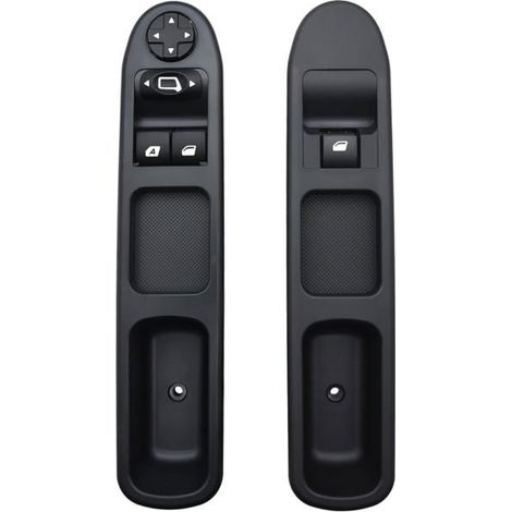 Commande Leve Vitre 207 Passager + Côté Conducteur 2 Pièces pour Peugeot 207 Citroen c3 6554.QC 6 broches 6490HQ 6554HJ