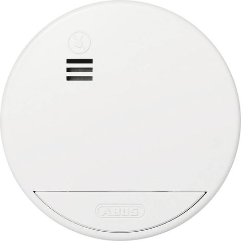 ABUS RWM165 Rivelatore di fumo senza fili inclusa batteria con 10 anni di vita, collegabile alla rete a batteria (Ø x A (1/4)