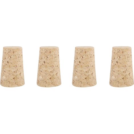 Lot de 10 bouchons liège, bois, coniques - fermeture étanche (1/5)