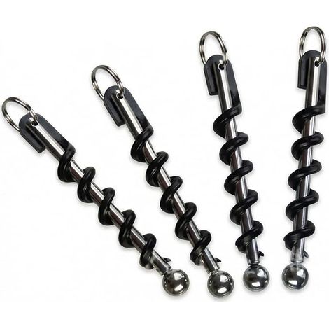 8Pièces Mini Porte-Clés Tire-Bouchon, Ouvre-Bouteille de Vin Portable et Décapsuleur – Petit, Léger et Pratique pour Pique-Nique (1/5)