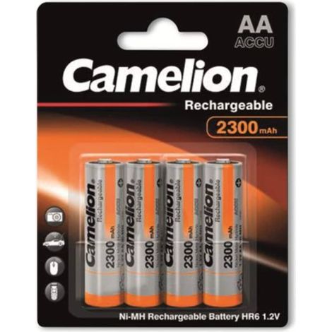Piles Camelion NiMH-AA 2300 mAh - Pack de 4 (1/3)