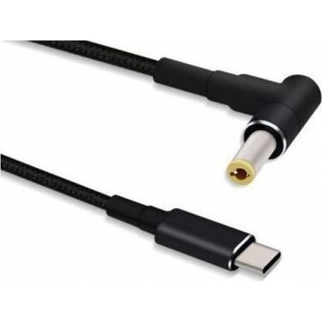 Câble Alimentation Usb-C - Dc 5 5X2 5 Mm - 20 V 5 A - 1 2 M - Noir
