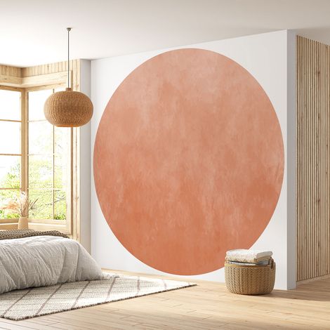 Papier peint rond / cercle - Couleur Tendance - 670 - Diamètre 30 cm (1/4)