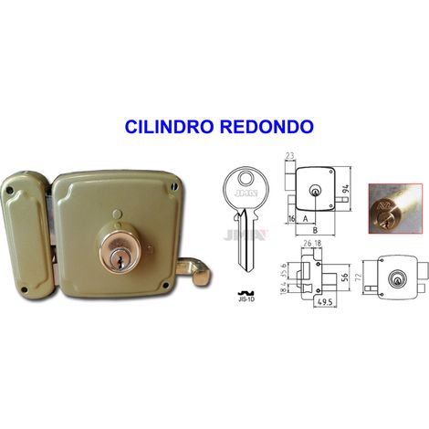 Cerradura AVL 8125-100 HP Sobresaliente Izquierda con Redondo 50 mm