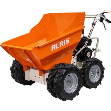 Brouette motorisée autotractée RURIS RTS6000 7CV 4 temps - Charge 500 kg - 3 vitesses avant et 1 arrière - 5 km/h - Benne basculante (1/5)