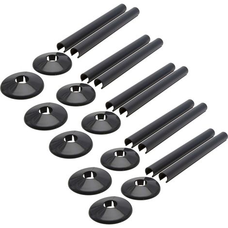Talon Snappit Radiator Pipe Covers & Collars 200mm Anthracite Grey ACSNA/K2 X5 (1/5)