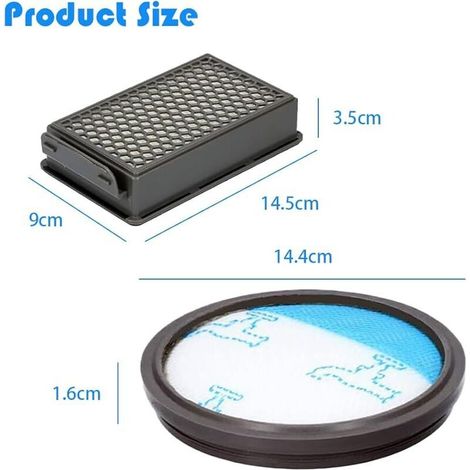 Sets RO3731 Filter, Ersatzfilter für Rowenta Compact Power Silence Force Cyclonic Staubsauger RO3731EA RO3753EA RO3718EA RO3724EA RO3786EA RO3798EA, Ersatzteil ZR005901 (1/5)