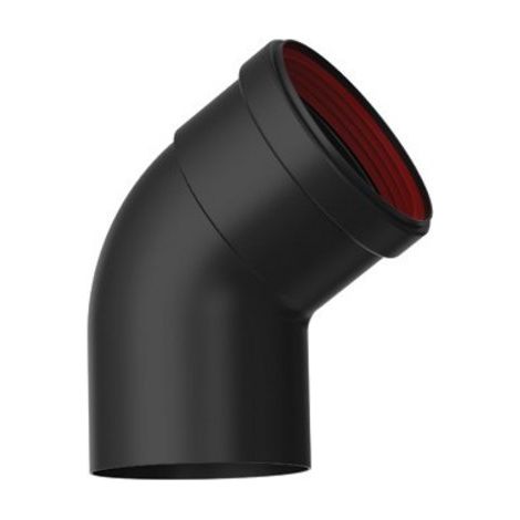 GOMITO STUFA PELLET ACCIAIO VETRIFICATO 45
