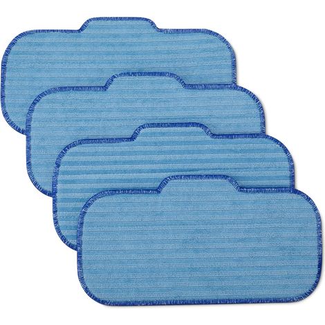 CCYKXATampons de Rechange pour Balai Vapeur, lavables, Convient à Tous Les sols durs, 31.5 x 16 x 0.5 cm, Bleu, Paquet de 4 (1/5)