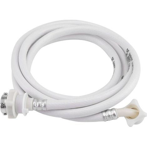 Tuyau D'alimentation D'eau de machine à laver Tuyau d'arrivée d'eau Tuyau en PVC Tuyau d'entrée Tuyau Connecteur Rondelle Pièces et Accessoires pour Machine à laver(3 m) (1/5)