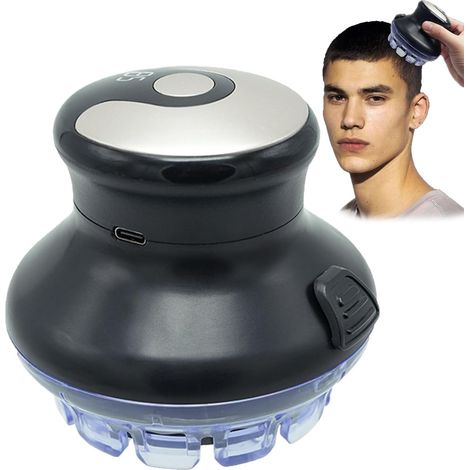Tondeuse à cheveux ronde sans fil avec écran LED, tondeuse à cheveux ronde pour hommes, tondeuse à cheveux électrique étanche, tondeuse à cheveux électrique pour hommes USB (1/5)