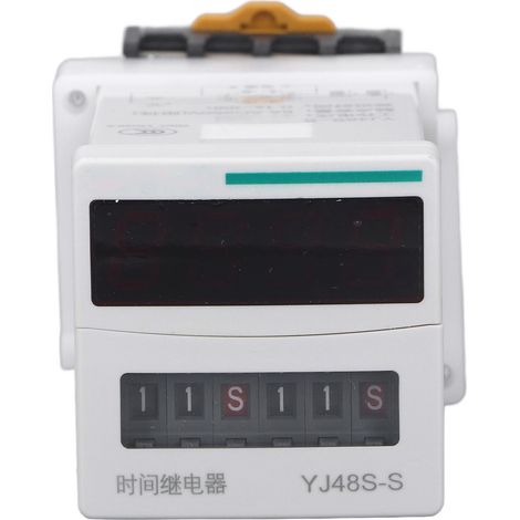 Relais temporisé 8 broches, 1 jeu, contrôleur cyclique, relais temporisé programmable 0,1 s – 99 h, 250 V CA, capacité de contact 5 A, 110 V CA (1/5)