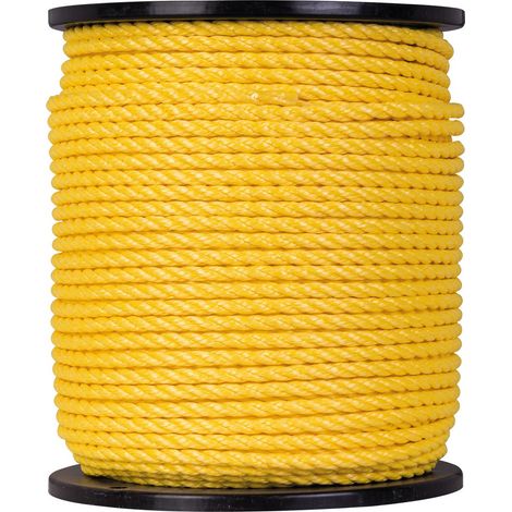 Cordón de polipropileno color amarillo 4 hebras 16 x 35 3300
