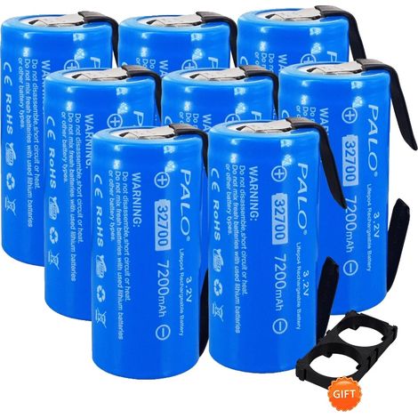 Batterie LiFePO4, capacité de 7200mAh, décharge continue de 35A, 8PCS batterie (1/2)