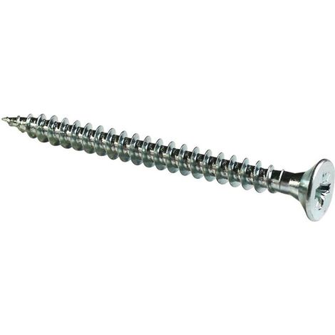 Vis à bois tête fraisée PZ zinguée Viswood filet total 6x40 mm (x10 vis) - Vis à bois tête fraisée PZ zinguée Viswood filet total 6x40 mm (x10 vis) (1/2)