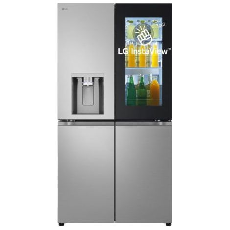 LG InstaView GMK961PY5E Frigorifero 4 porte Classe E, 646L Wi-Fi, Dispenser acqua senza allaccio, Door & Linear Cooling Prime Silver
