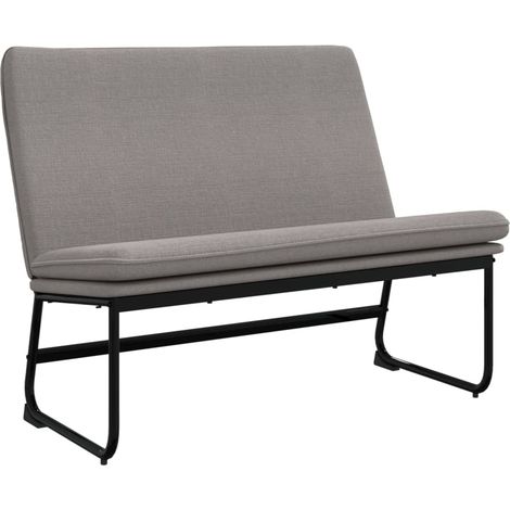 Banco de tela gris taupe 100x75x76 cm vidaXL