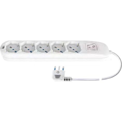 Multipresa 5 Prese Universali Cavo 1.5M ( Ecova Cod. 30222N )