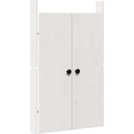 Porte de cuisine Blanc 50 x 9 x 82 cm Bois de pin massif CFW36243 (1/5)