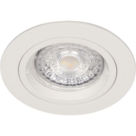 Spot BE BEST 1/4 de tour IP65 BBC GU10 rond fixe, blanc IP65 - EUROPOLE - 236510
