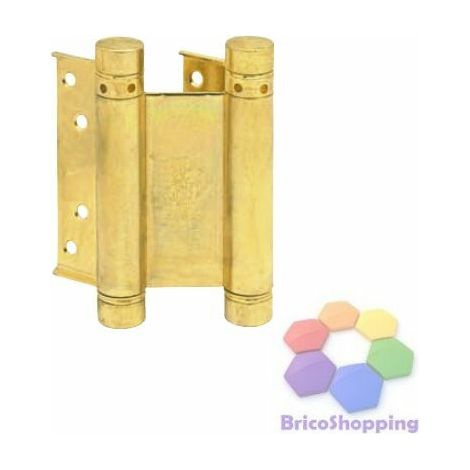 COPPIA CERNIERE BOMMER FAR WEST SALOON ORO BRONZO FERRO 75 100 125 mm - Taglia: 75 - Colore: Bronzato