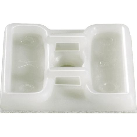 TRU COMPONENTS TC-HC103203 Befestigungssockel selbstklebend 1593046 Bündel-Ø-Bereich 4.80 mm (max)