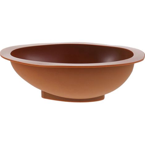 Moule à pâtisserie en silicone marron, flexible et malléable, adapté au chocolat et aux bonbons, passe au four. (1/5)