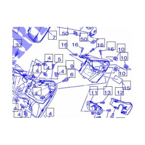 Yamaha 26P-21568-00 Etiquette avertissement - XVS/T-max 950-1300/500