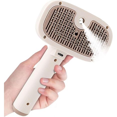 Peigne pulvérisateur pour chat, brosse de toilettage pour chat pelu, brosse à poils de chaton, appareil de toilettage pour animaux de compagnie (1/5)