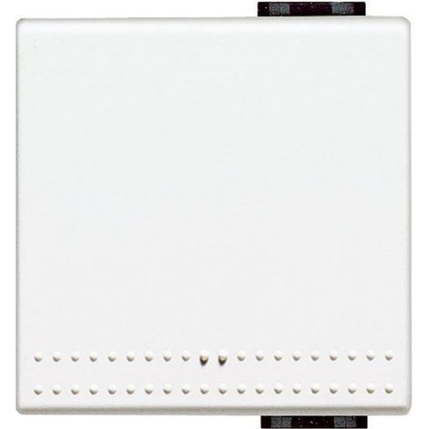 BTICINO - PULSANTE COPRITASTO A 2 MODULIILLUMINABILE BIANCO
