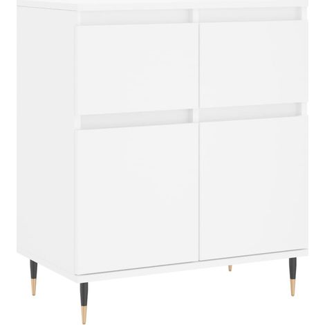 Credenza buffet cassettiera mobile contenitore organizer cucina soggiorno soggiorno 60 x 35 x 70 cm derivati del legno bianco 020030364