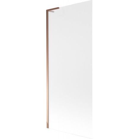 Mexen Next L Badewannenabtrennung 1-flügelig 80 x 150 cm, mattiert, Roségold - 895-080-000-03-30-60 (1/5)