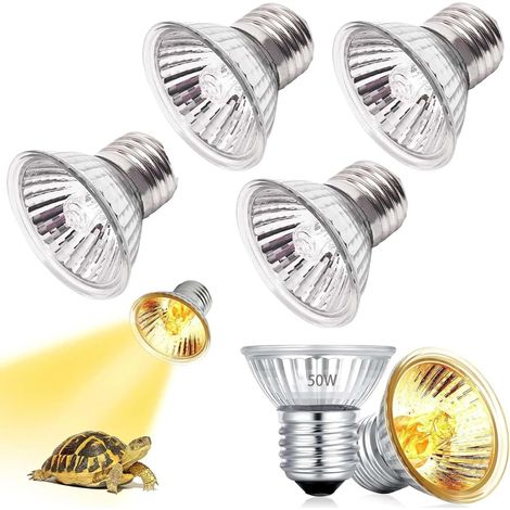 4er-Pack Schildkröten-Heizlampen, 50-W-Tier-Wärmelampe (1/5)