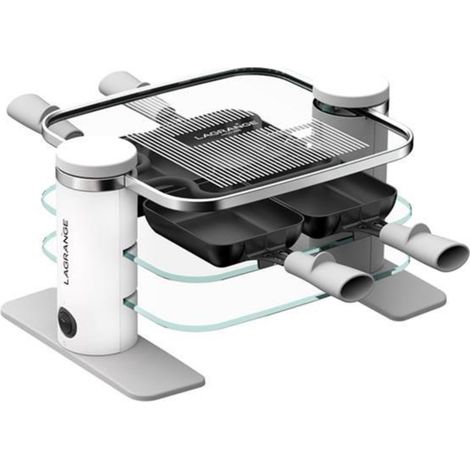 Lagrange para 4 personas aparato de raclette blanco y gris (1/4)