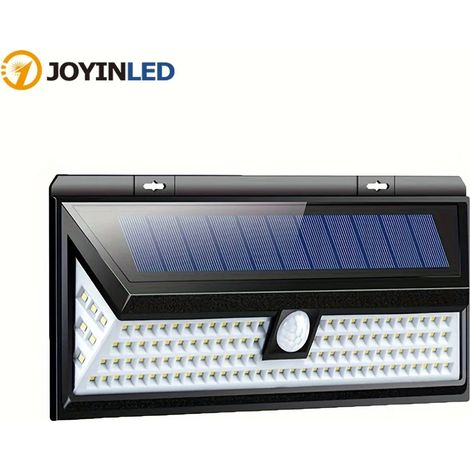 (172 LED) 1 applique solaire murale, éclairage multidirectionnel avec détecteur de mouvement, étanche, pour cour, escalier, porche ou jardin. (1/5)