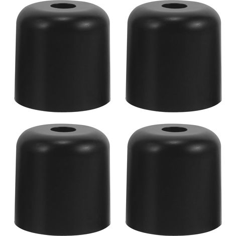 Pieds de Meubles à Visser en Plastique Noir 2 Pouces 4pcs Installation Facile Remplacement Polyvalent pour Canapé Chaise (1/5)