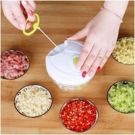 Hachoir à viande Manuel 3 lames moulinex à Légumes Ail Fruit Ustensiles de Cuisine Sauces Rouge Pratique multifonction Broyeur Mixe (1/4)