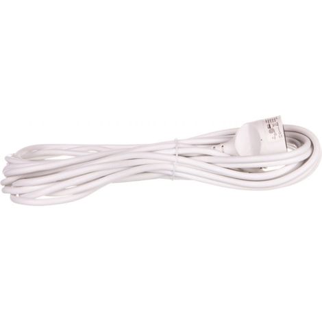 Verlängerungskabel 1-fach Steckdose mit/ohne 10 m /H05VV-F 3x1/ weiß P0110
