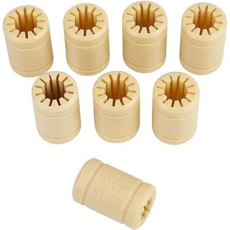 cuscinetti LM8UU, cuscinetti in polimero solido per stampante 3D, cuscinetti lineari da 8 mm, cuscinetti in plastica per stampante 3D (1/5)