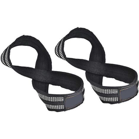 Sangles de levage de musculation en forme de 8, paire pour tractions et barre fixe, poignets renforcés, équipement de fitness pour haltérophilie et développé couché (1/5)